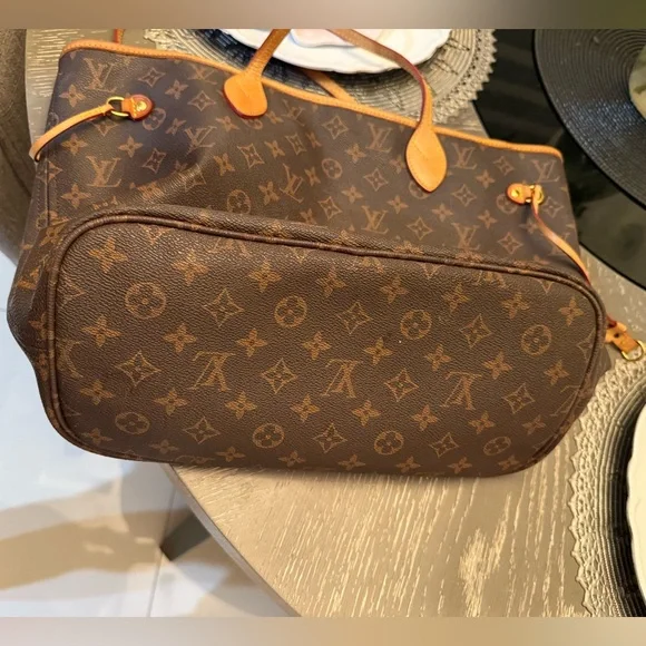 Brown and Tan Monogram Tote - Picture 12 of 15